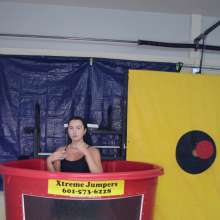 FunFilled Photography: Mallory's Dunk Tank Trivia in a Little Black Dress!