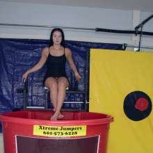 FunFilled Photography: Mallory's Dunk Tank Trivia in a Little Black Dress!