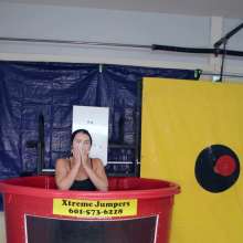 FunFilled Photography: Mallory's Dunk Tank Trivia in a Little Black Dress!