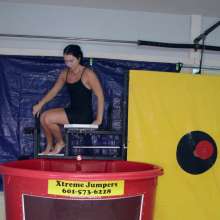 FunFilled Photography: Mallory's Dunk Tank Trivia in a Little Black Dress!
