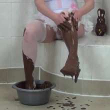 WSMProductions: Mrs. Custard Couple (Cc) As the Chocolate Easter Bunny
