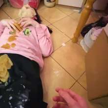 Your Wet Cat: Naughty Sister Was Seen Smoking and Was Punished
