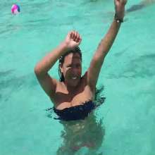 JohnWam: Outdoor: Natti Enjoying a Public Pool