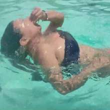 JohnWam: Outdoor: Natti Enjoying a Public Pool