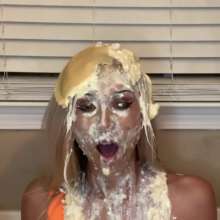 Slimed Models: Scarlett Gets a Nasty Pie in the Face