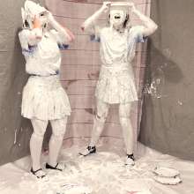 Alana SexyMessyBabes: School Girls Cream Pied Pt 2