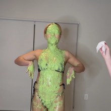 Slimed Models: Four Babes Slime Each Other With Our Gross Slime!