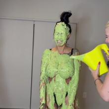 Slimed Models: Four Babes Slime Each Other With Our Gross Slime!