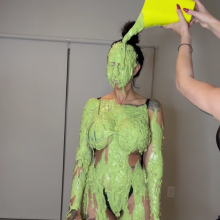 Slimed Models: Four Babes Slime Each Other With Our Gross Slime!