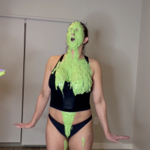 Slimed Models: Four Babes Slime Each Other With Our Gross Slime!