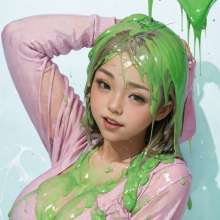 MMasia: Gunged in a low-cut sweater