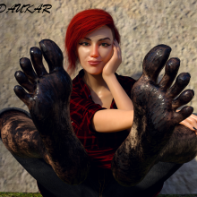 WickedViky: Muddy feet