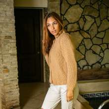 wet.look.me: Wetlook girl in warm woolen sweater gets wet in pool | Wetlook.biz