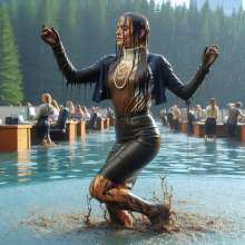 carlosstf33: Dancing in mud and water