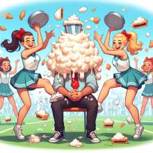 Girl Pies Guy Fan: 