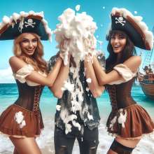 Girl Pies Guy Fan: 