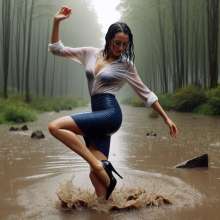 carlosstf33: Dancing in mud and water