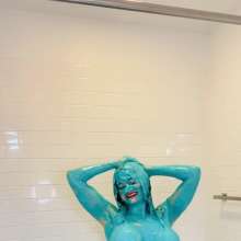 Slimed Models: Anastasia Gets Sexy With Blue Cake Batter