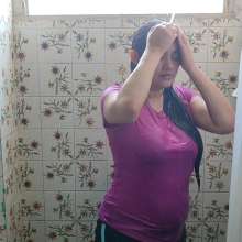 AngieWAM: Angie Rinse Herself After a Messy Session in Sportwear