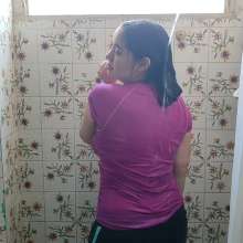 AngieWAM: Angie Rinse Herself After a Messy Session in Sportwear