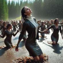 carlosstf33: Dancing in mud and water