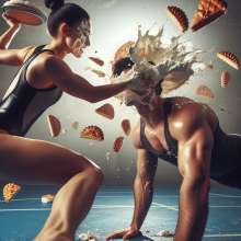 Girl Pies Guy Fan: Pleasantly surprised with AI