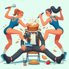 Girl Pies Guy Fan: Pleasantly surprised with AI