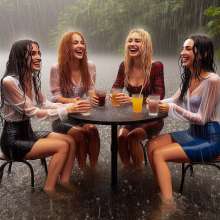 Wetmaxiskirts: The company team building weekend was a raging, erm raining, success!