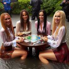 Wetmaxiskirts: The company team building weekend was a raging, erm raining, success!