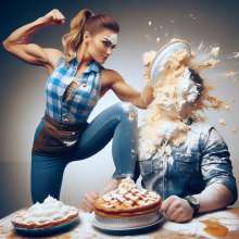 Girl Pies Guy Fan: Pleasantly surprised with AI