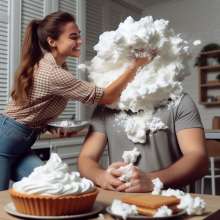 Girl Pies Guy Fan: 