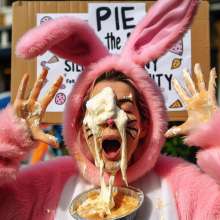 Aero__: Bunny costume pies