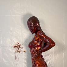 Slimed Models: Eliza Turned Into Human Chocolate Fountain