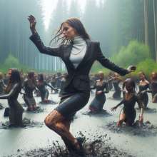 carlosstf33: Dancing in mud and water