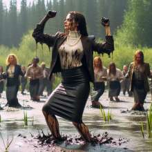 carlosstf33: Dancing in mud and water