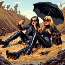 Rainman_666: cartoon, painted illustrations give even more volume?