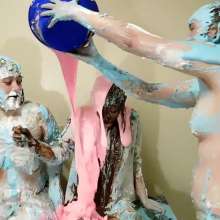 RevSlymsford: Jade, Bunny and Kat: 3 Girl Cake and Batter Epic Mess Fun
