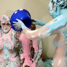 RevSlymsford: Jade, Bunny and Kat: 3 Girl Cake and Batter Epic Mess Fun