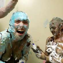 RevSlymsford: Jade, Bunny and Kat: 3 Girl Cake and Batter Epic Mess Fun