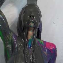 Jayce: Jayce Gunged in Metallic Bikini-to Nude-pied-challenges You!