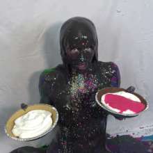 Jayce: Jayce Gunged in Metallic Bikini-to Nude-pied-challenges You!