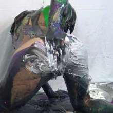 Jayce: Jayce Gunged in Metallic Bikini-to Nude-pied-challenges You!