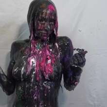 Jayce: Jayce Gunged in Metallic Bikini-to Nude-pied-challenges You!