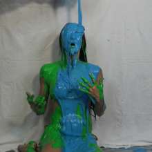 Jayce: Jayce Gunged in Metallic Bikini-to Nude-pied-challenges You!