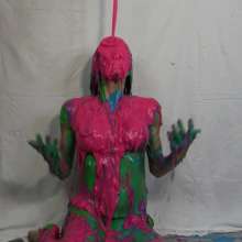 Jayce: Jayce Gunged in Metallic Bikini-to Nude-pied-challenges You!