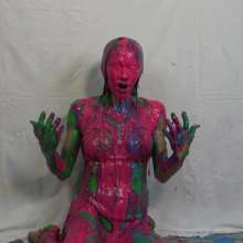 Jayce: Jayce Gunged in Metallic Bikini-to Nude-pied-challenges You!