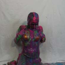 Jayce: Jayce Gunged in Metallic Bikini-to Nude-pied-challenges You!