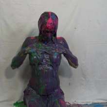 Jayce: Jayce Gunged in Metallic Bikini-to Nude-pied-challenges You!