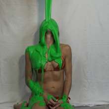 Jayce: Jayce Gunged in Metallic Bikini-to Nude-pied-challenges You!
