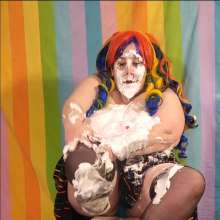 The_Intrigued_WAMers: Kittie the Clown--Rainbow Edition